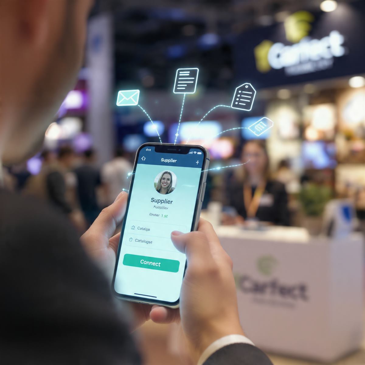 Receiving supplier flyers and price lists through the app